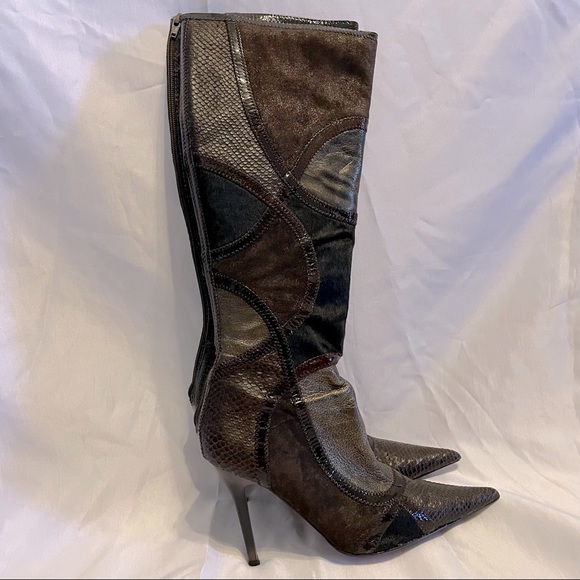 Aldo Shoes - ALDO Leather Knee High Stiletto Heel Boots